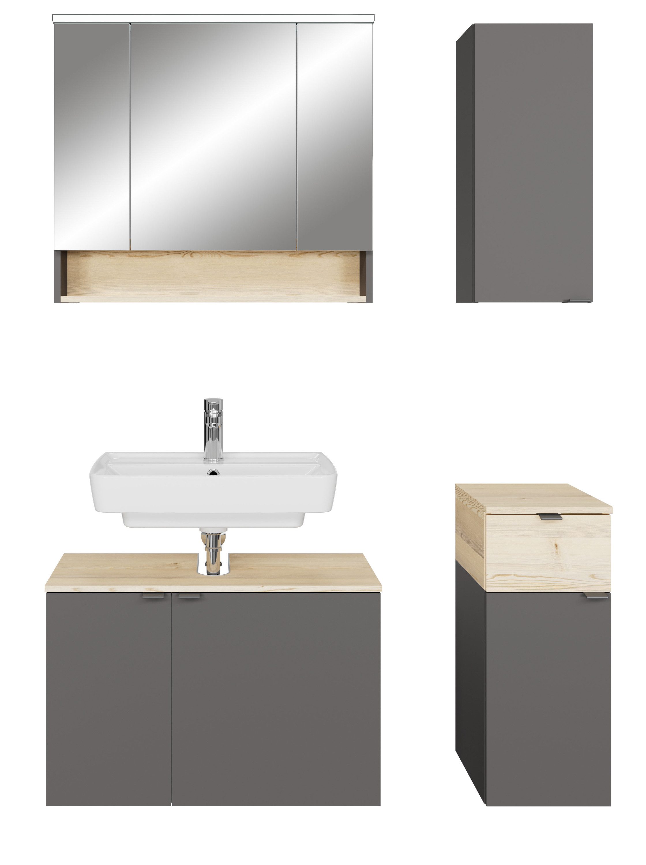 Saphir Badmöbel-Set Quickset 394, (Komplett-Set, 4-St)