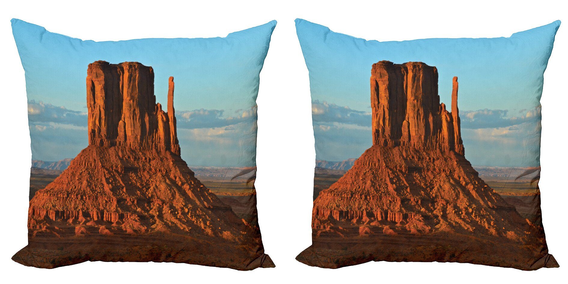 Kissenbezüge Modern Accent Doppelseitiger Digitaldruck, Abakuhaus (2 Stück), Stoff Monument Valley Amerika