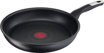 Tefal Pfannen-Set Unlimited Ice Force, Aluminium (Set, 4-tlg., je 1 Bratpfanne Ø 20/24/28 cm, Kochmesser 20 cm), kratzfeste Antihaftversiegelung, Thermo-Signal, inkl. Kochmesser