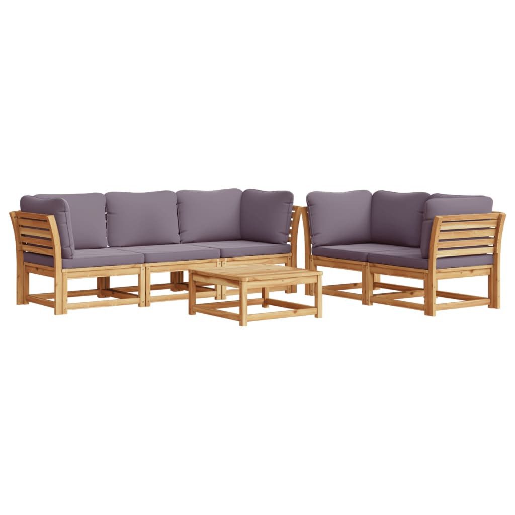 vidaXL Sofaelement 6-tlg. Garten-Lounge-Set mit Kissen günstig online kaufen
