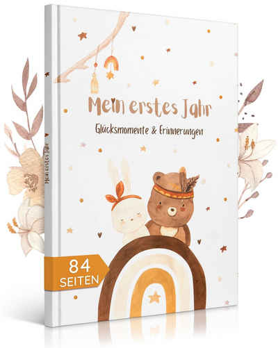 Eulentaler Tagebuch »Mein erstes Jahr I Von Pädagog*innen & Eltern gestaltet«, DIN A4, 84 Seiten Inhalt, Hardcoverumschlag, Premium Naturpapier