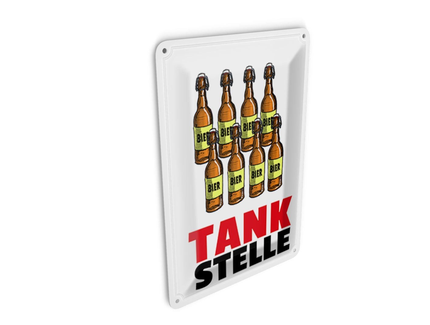 Femer GmbH Postkarte Alkohol 10x14 cm Tankstelle (Bierflaschen), unfrankiert