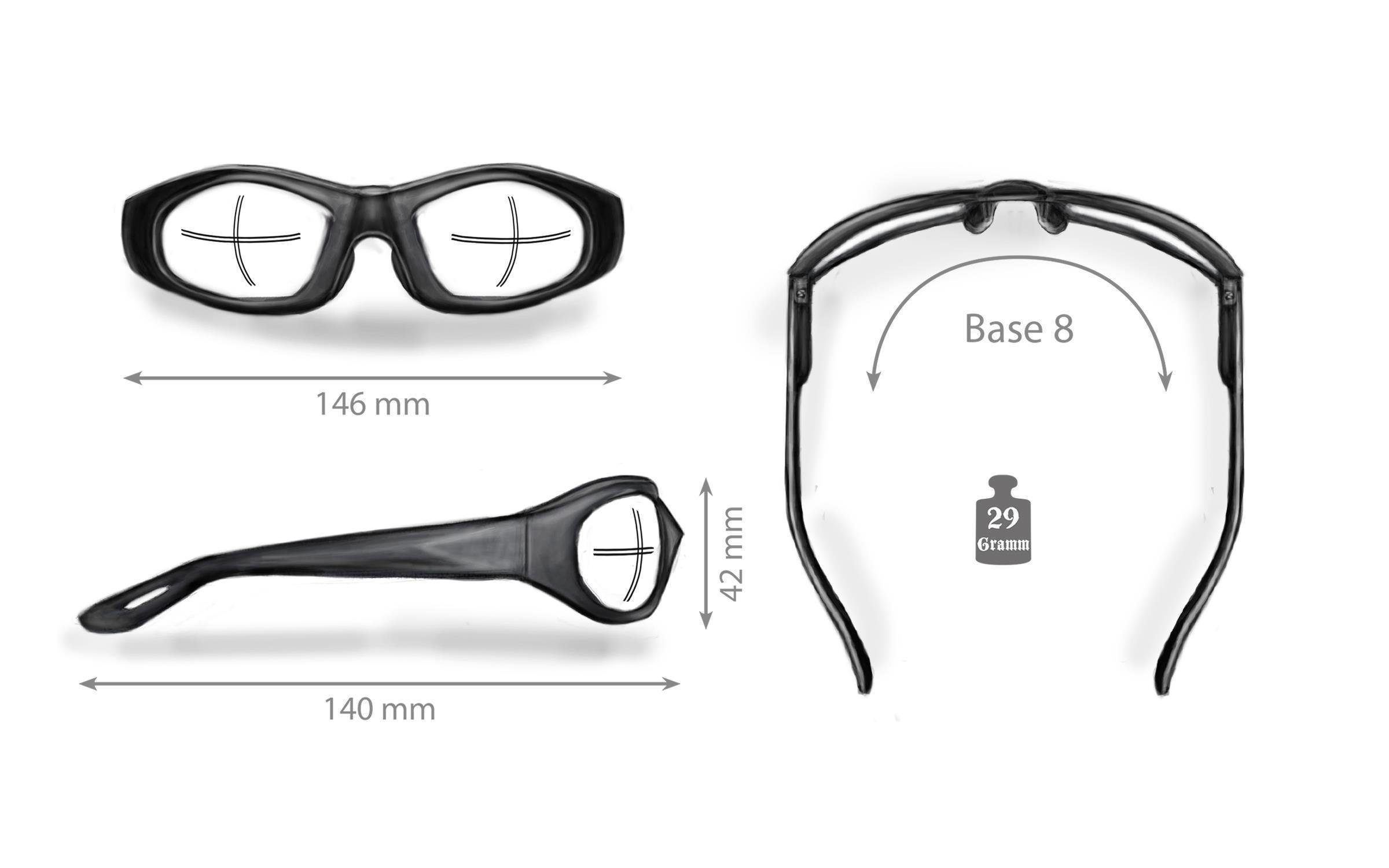 Helly - No.1 Bikereyes Motorradbrille 593, Flex-Scharniere