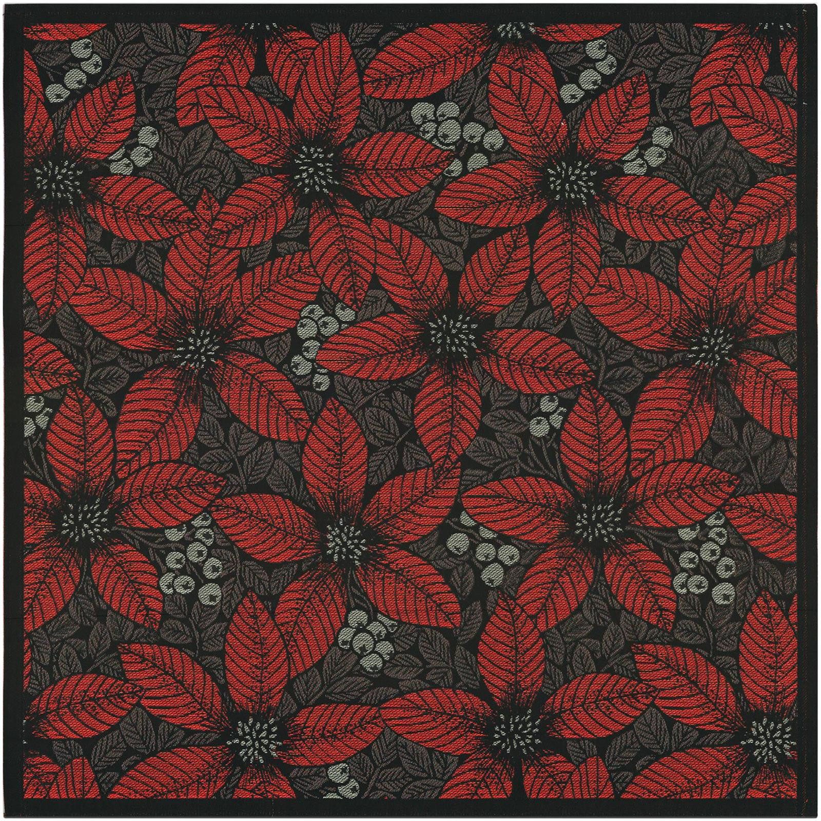 EKELUND MASTER WEAVERS 1692 Tischdecke Tischdecke Christmas Flower 900 75x75 cm, gewebt