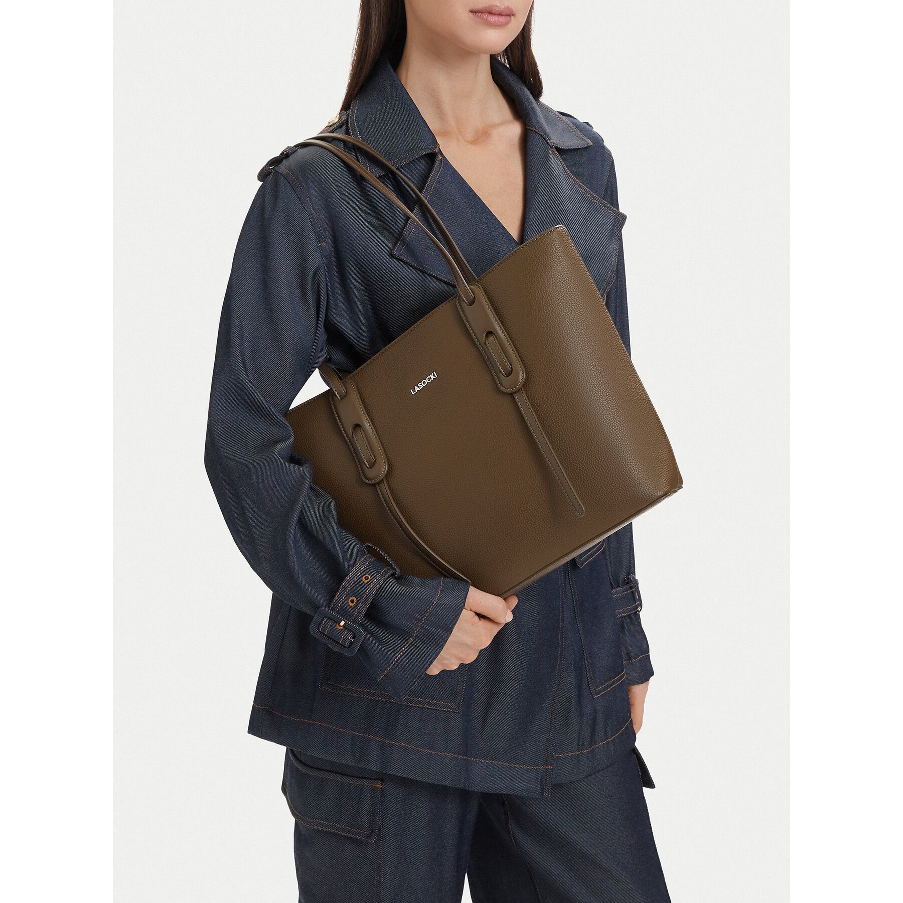 LASOCKI Umhängetasche Lasocki Damen Tasche 5907964102601 Khaki