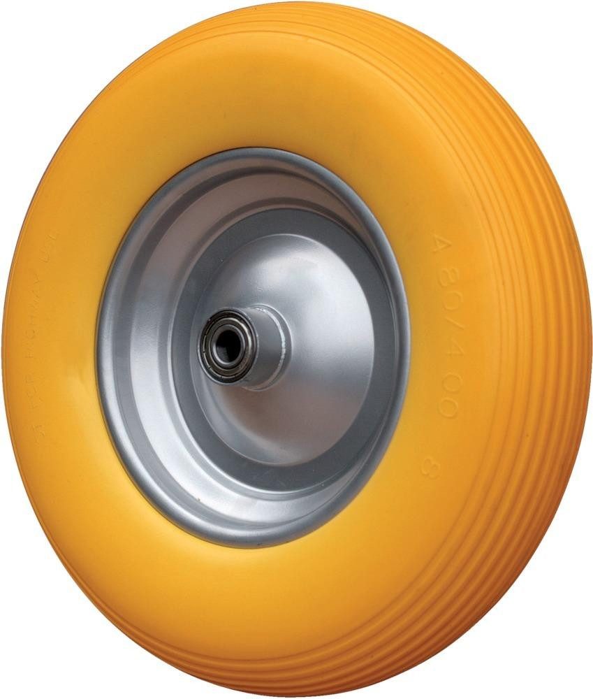 Schubkarre Rad vollgeschäumt 400/100 Kugellager u. Achse 17mm