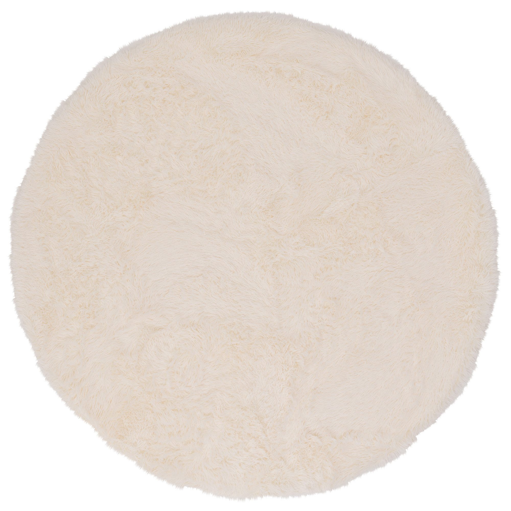 Pergamon Hochflor-Teppich Hochflor Shaggy Teppich Fluffy Rund, Rund, Höhe: 40 mm