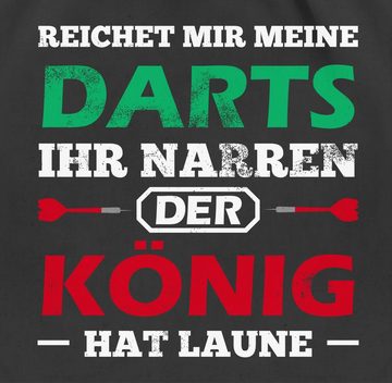 Shirtracer Turnbeutel Dart König Spruch, Sport Zubehör