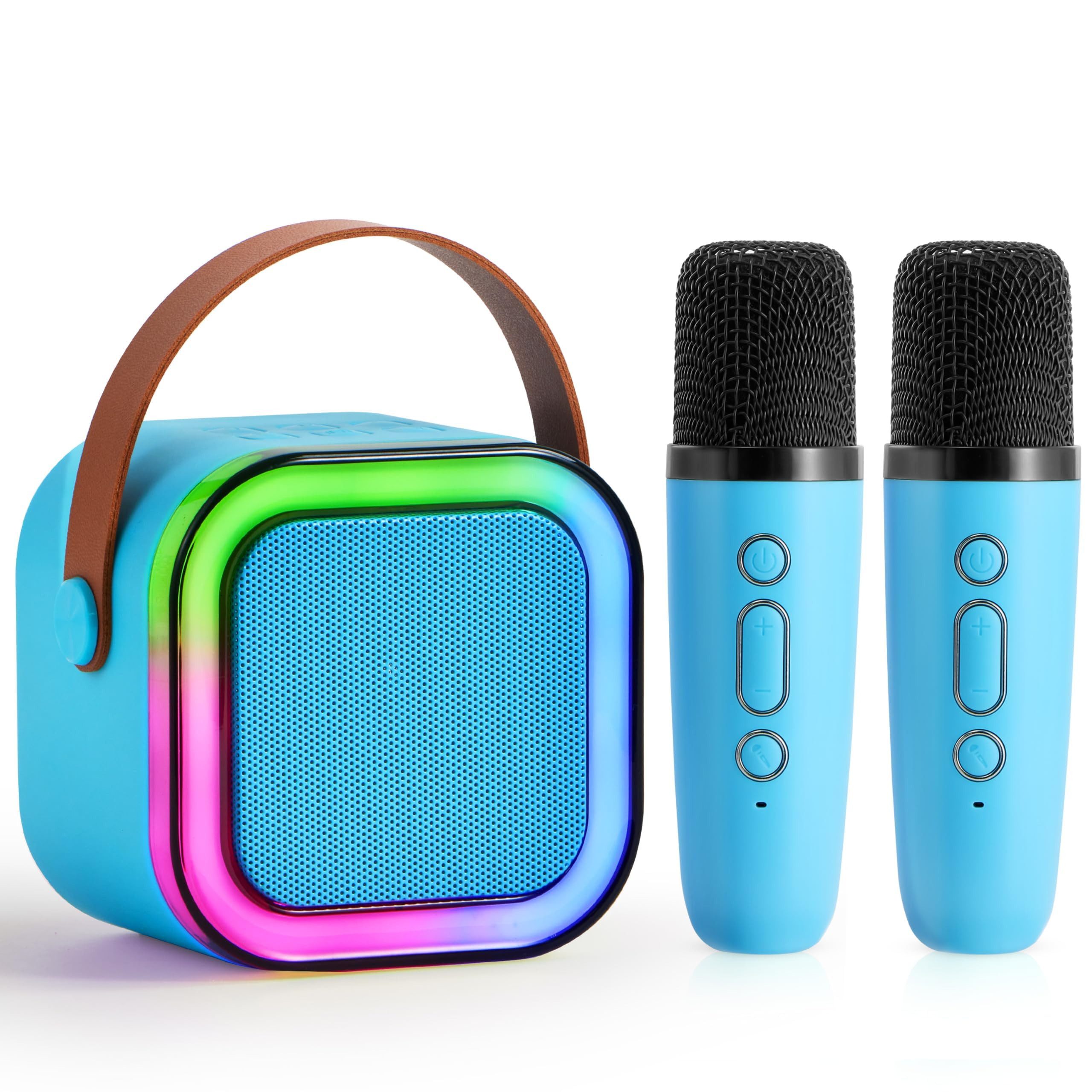 SYNCFUN SYNCFUN Karaoke Maschine Kinder 2 Bluetooth Mikrofon Kinder Erwachsene Karaoke-Maschine