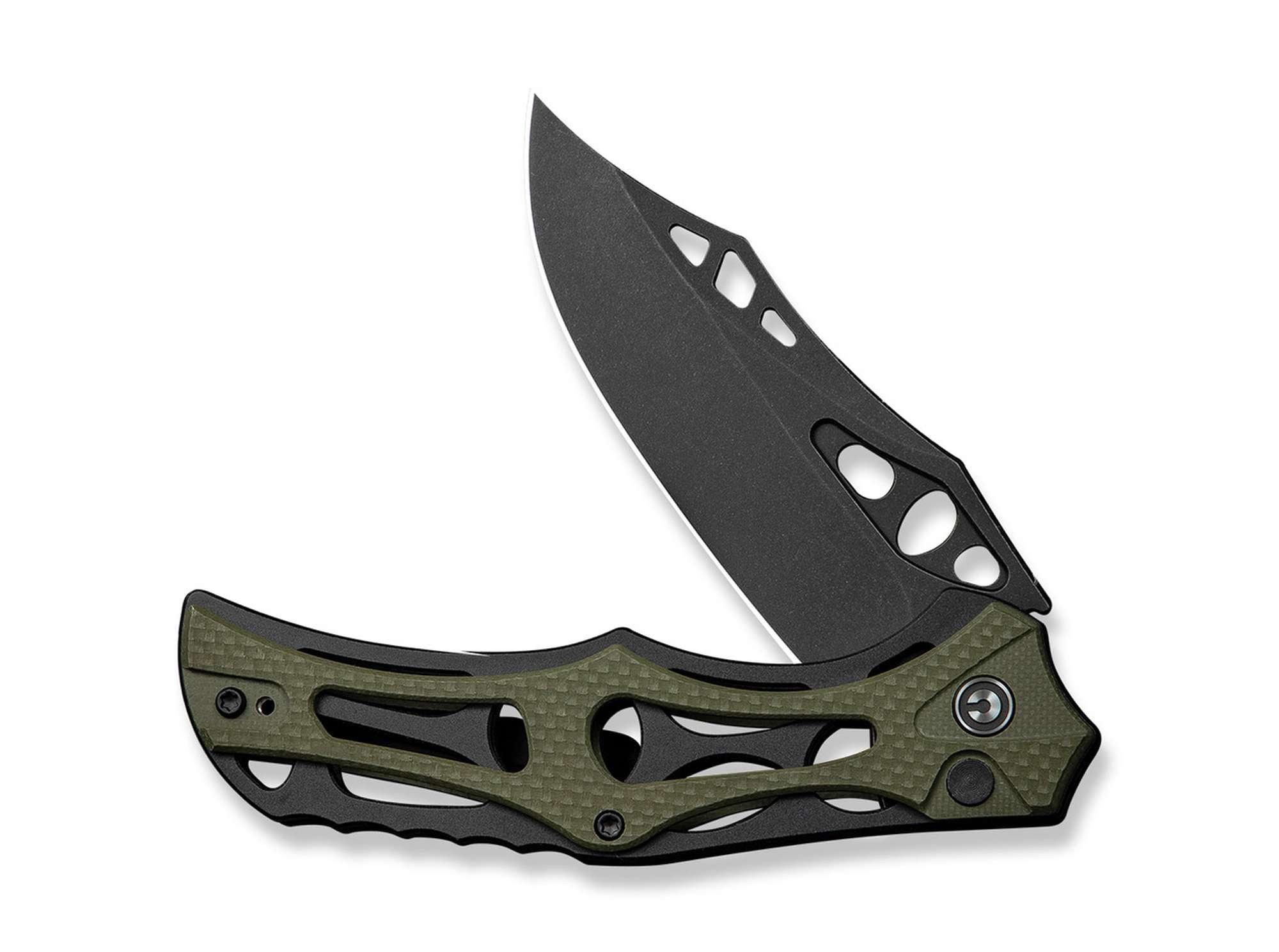 CIVIVI Taschenmesser Taschenmesser Biophase Nitro-V Black Aluminum G10 Green