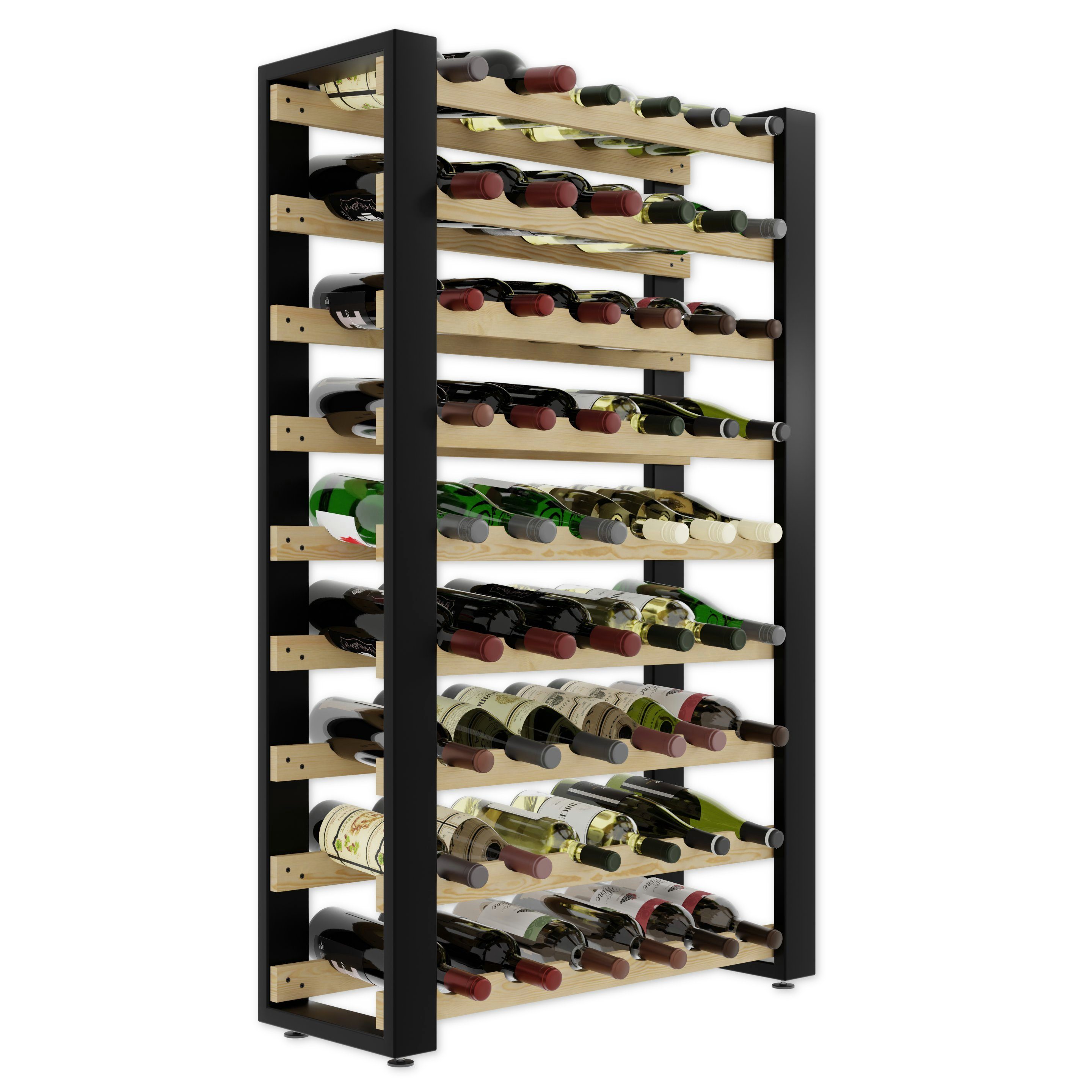 Weinregal LOFT Weinregal aus Holz,Flaschenregal,Kellerregal,Regale,Weinständer