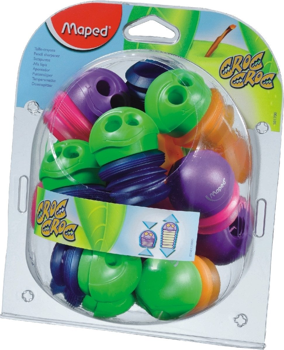 MAPED Anspitzer Anspitzer Croc Croc 2 Größen farbig sortiert