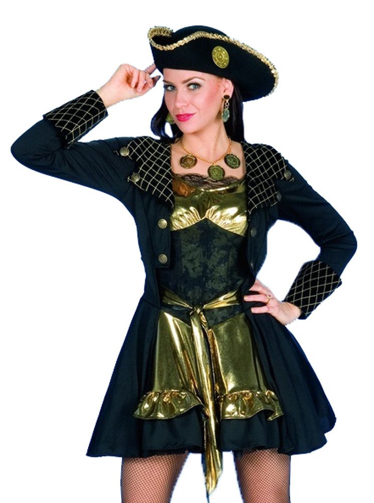 andrea-moden Kostüm Piratin Kostüm 'Black Mary' für Damen, Piratenkos