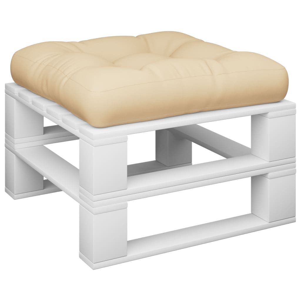 vidaXL Sitzauflage Palettenkissen Beige 50x50x12 cm günstig online kaufen