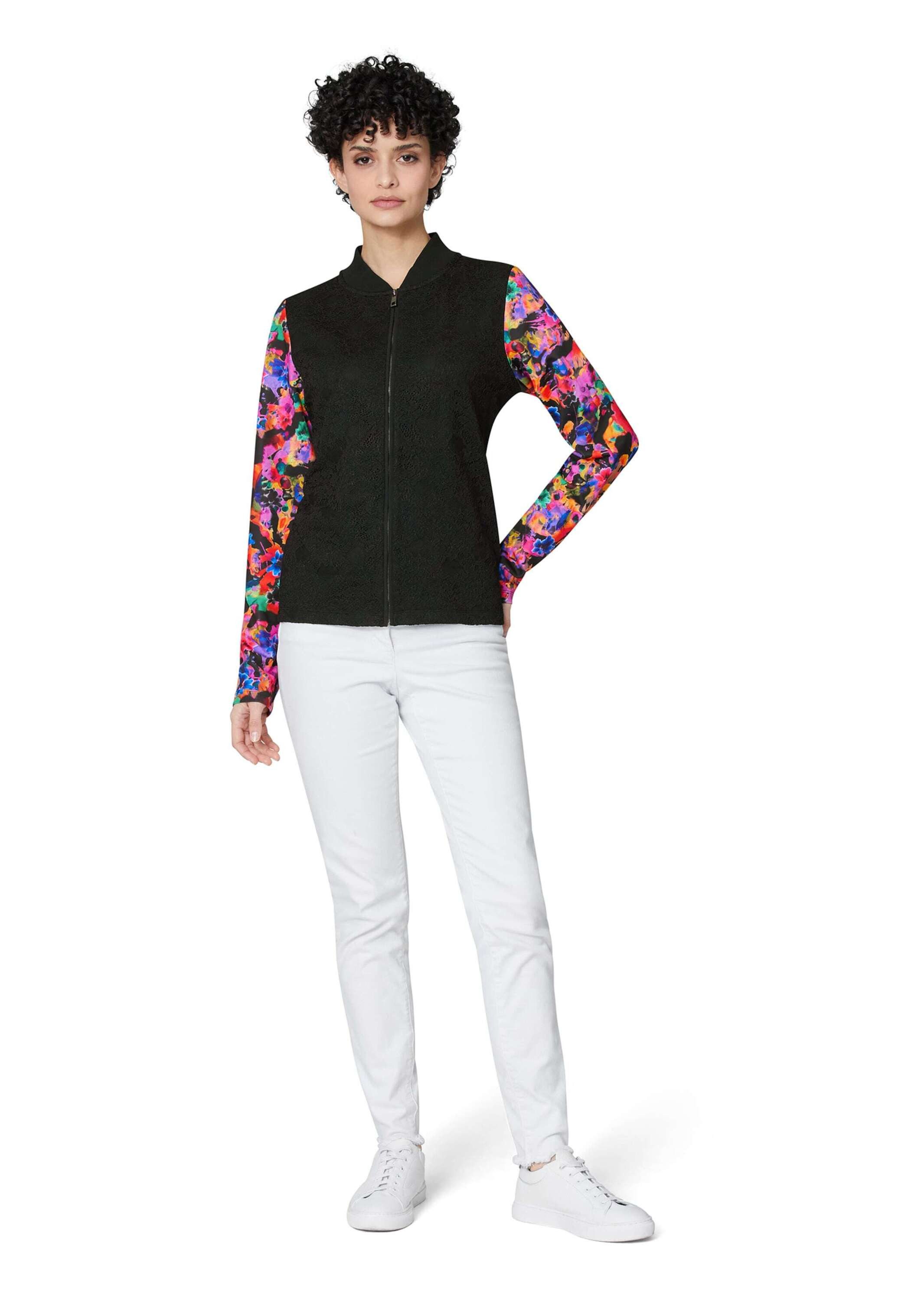 MADELEINE Outdoorjacke Jacke mit floralen Trend-Ärmeln günstig online kaufen