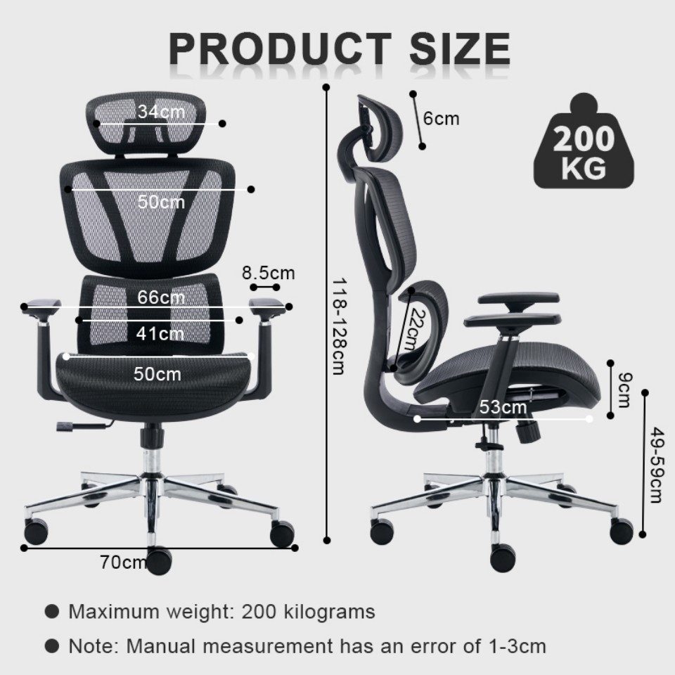 BRTHORY Bürostuhl Ergonomischer 200KG Chefsessel mit günstig online kaufen