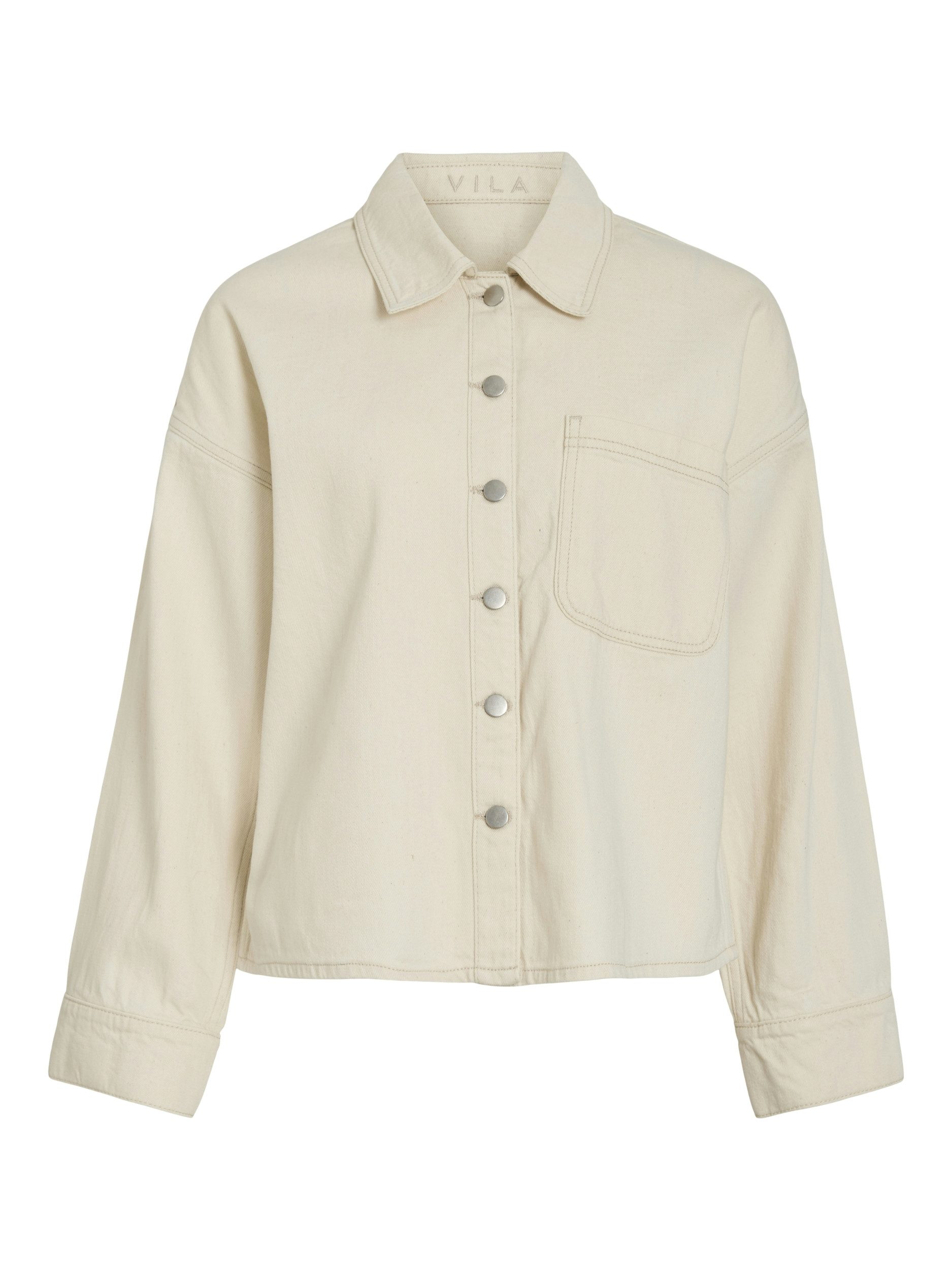 Vila Blouson VIMAJ L/S DENIM JACKET Ecru