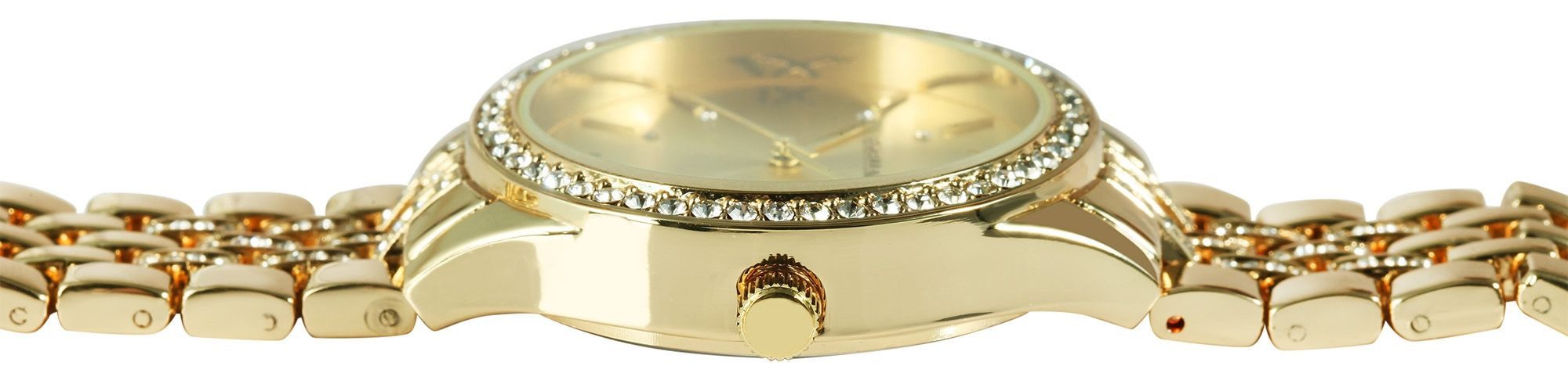 Excellanc Quarzuhr 1800251 mit Metallarmband, Similibesatz, günstig online kaufen