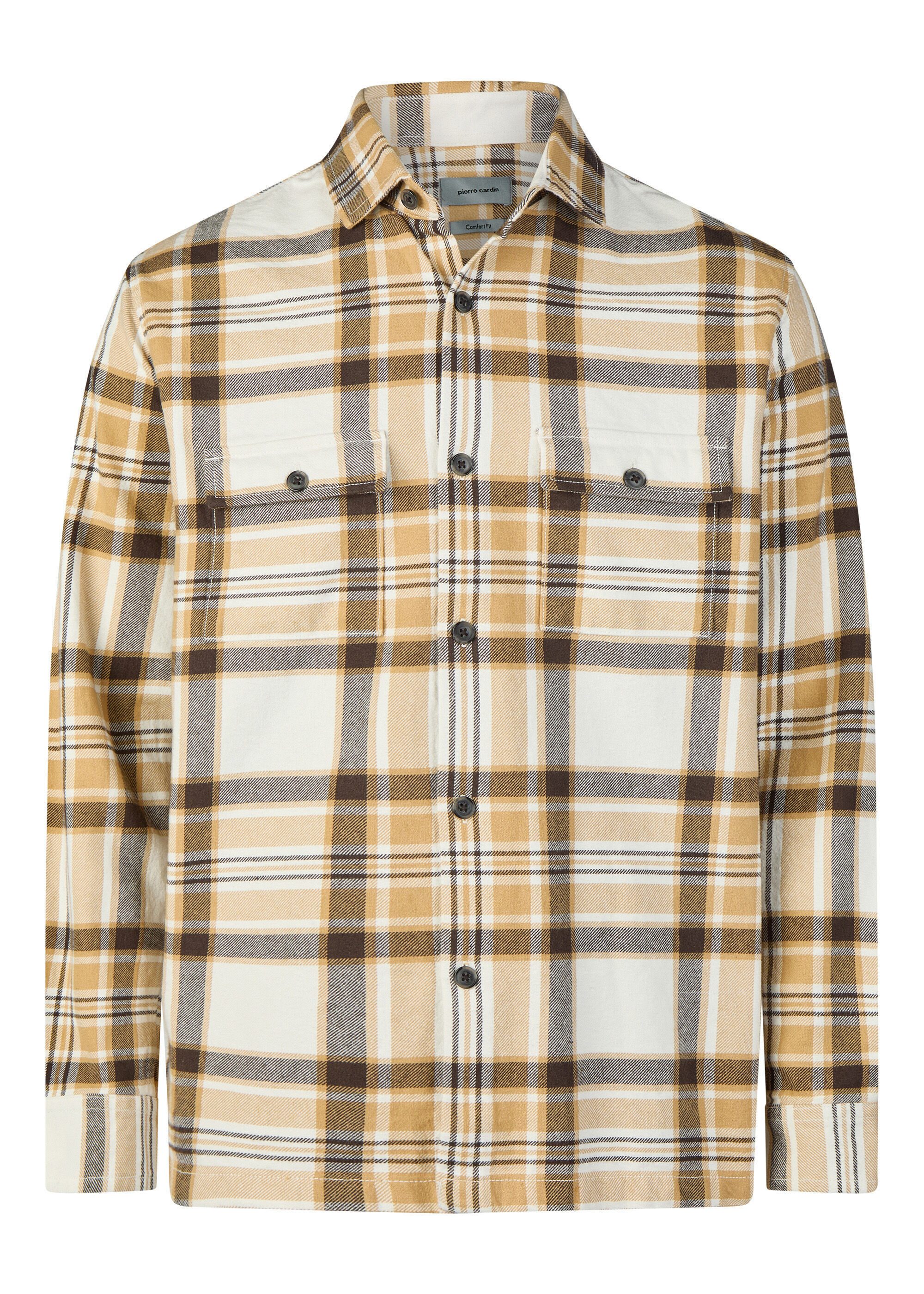 Pierre Cardin Karohemd aus weichem Baumwollflanell