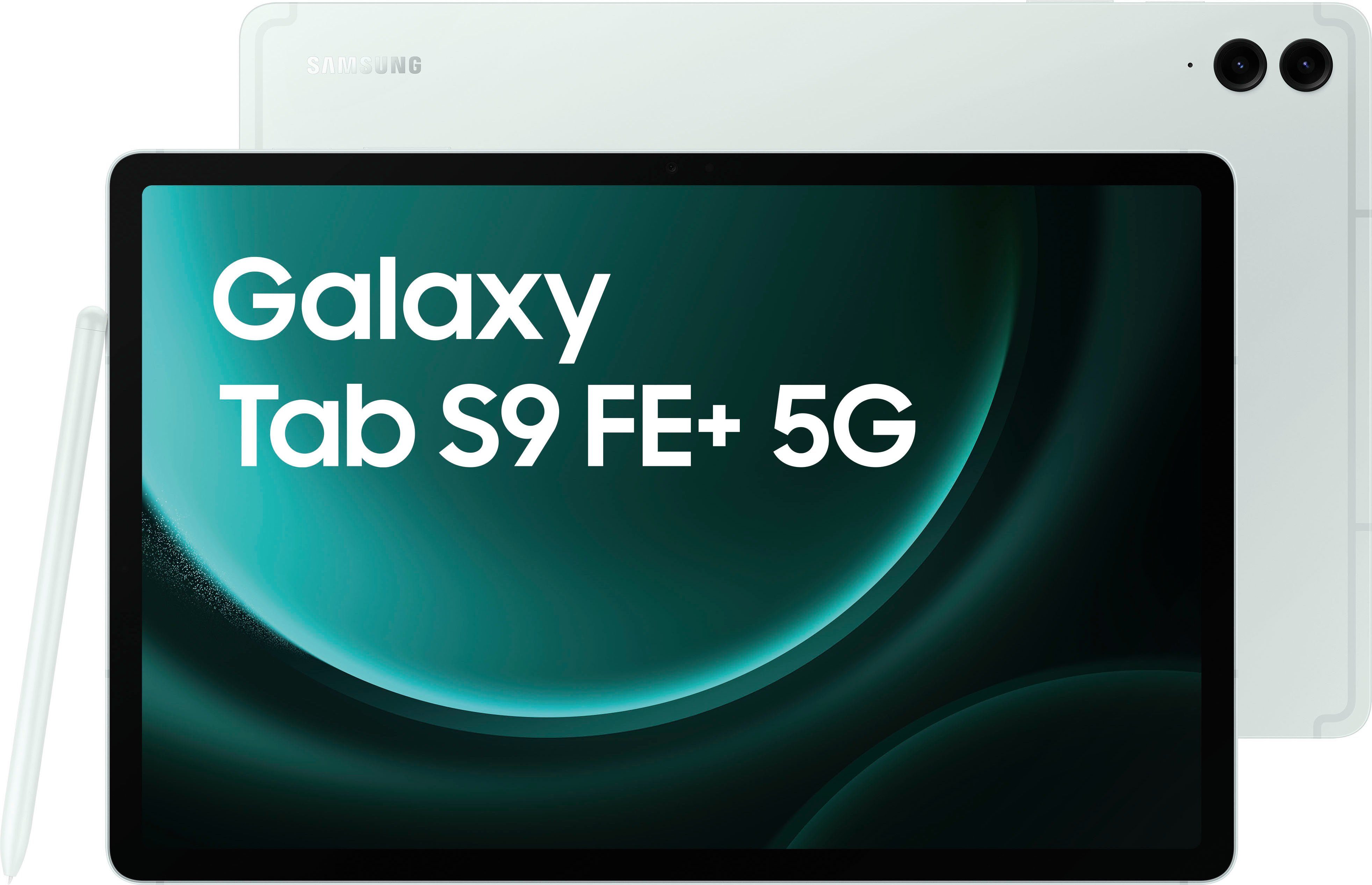 Samsung Galaxy Tab S9 FE+ 5G Tablet (12,4", 128 GB, Android,One UI,Knox, 5G) Mint