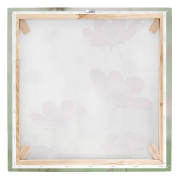 Bilderdepot24 Leinwandbild Blumen Modern Pinke Kosmeen pastell Bild auf Leinwand Groß XXL, Bild auf Leinwand; Leinwanddruck in vielen Größen