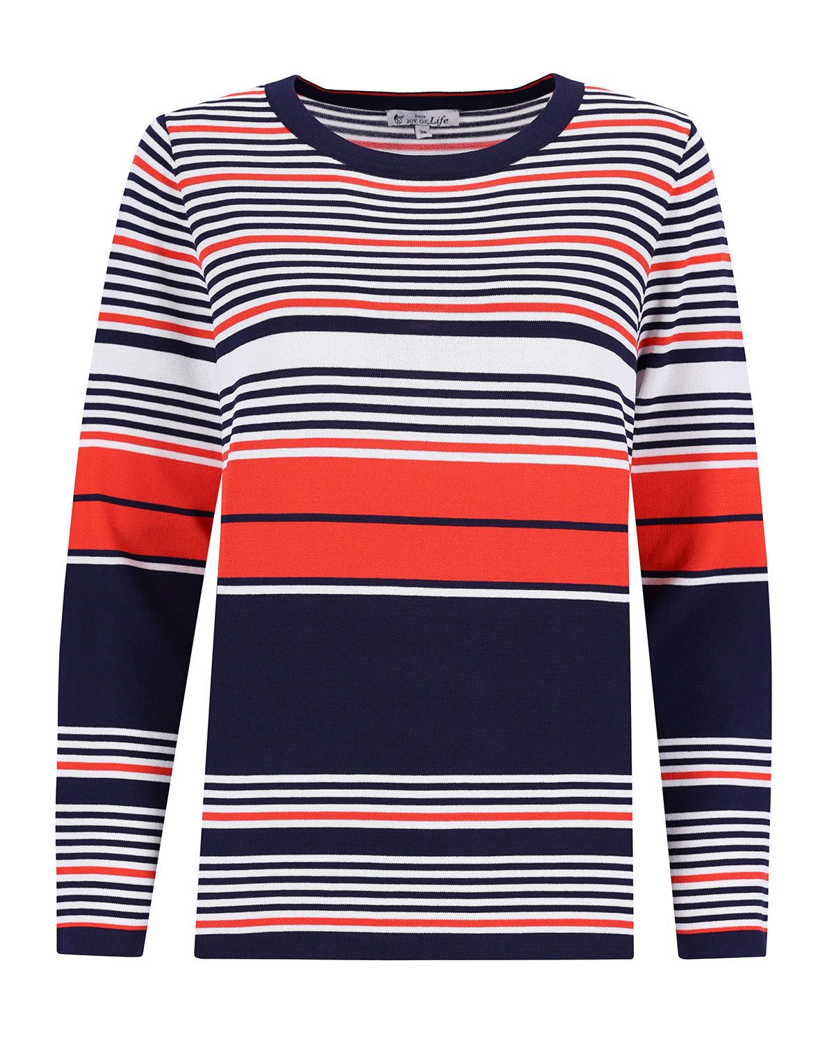 Hajo Rundhalspullover Pullover 1/1 Arm Ringel günstig online kaufen