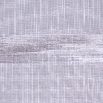 Meterware Scherli Webgardine Gardinenstoff Stores Scherlistreifen weiß grau 3m, SCHÖNER LEBEN., leicht perforiert, Kunstfaser, mit Bleiband, überbreit