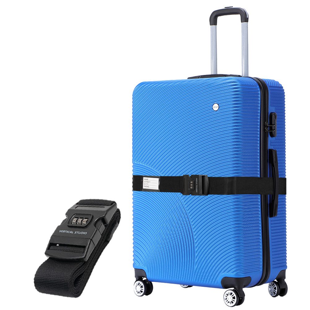 VERTICAL STUDIO Trolley Koffer mit Koffergurt, 4 Rollen