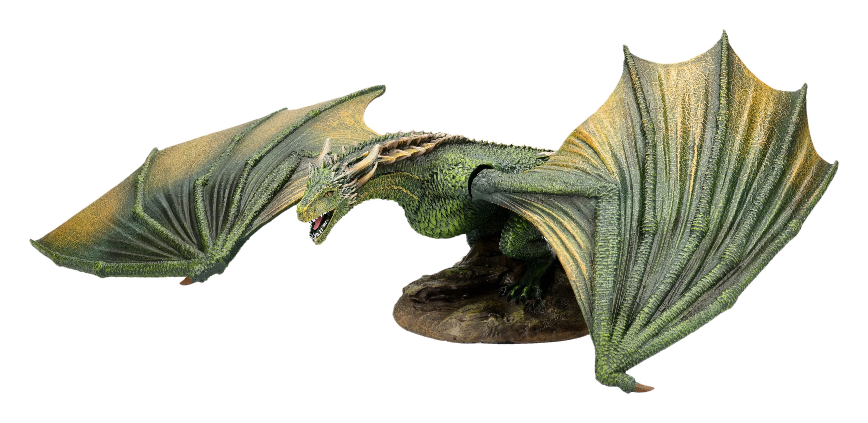 Figuren Shop GmbH Fantasy-Figur Drachen Figur – Rhaegal Statue Game of Thrones Dekofigur 40 cm breit