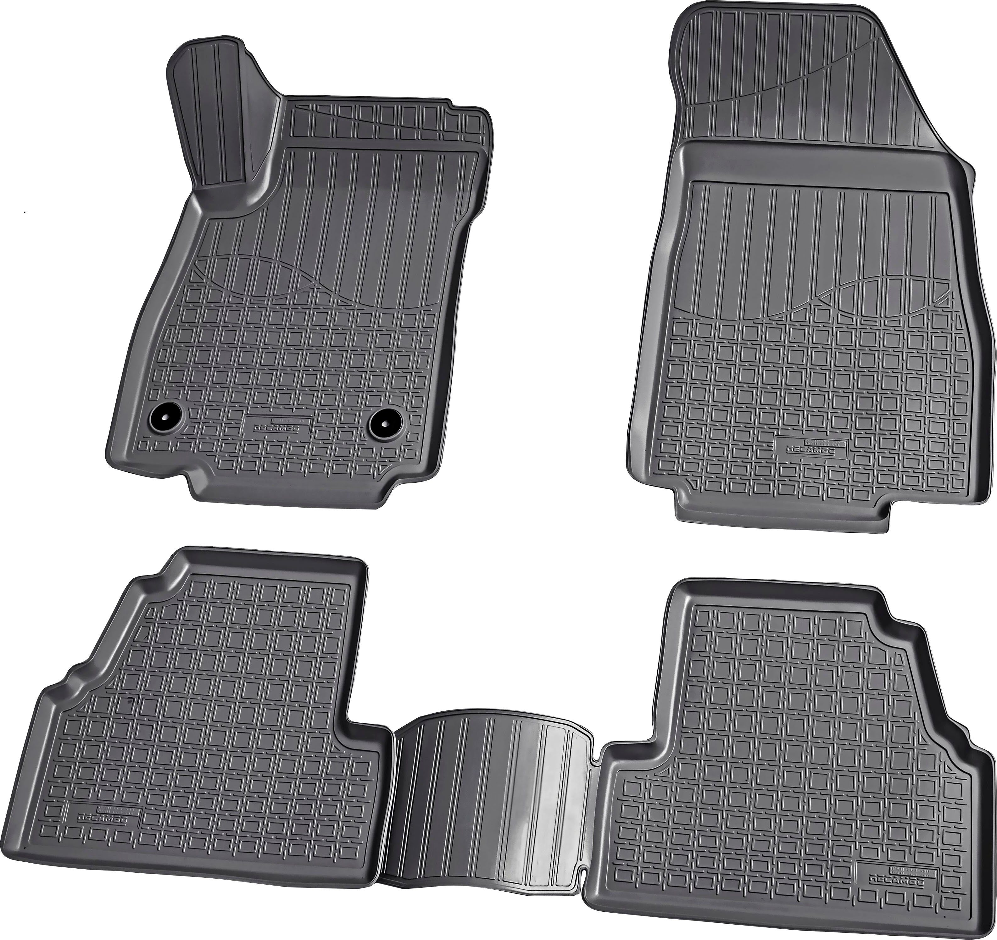 RECAMBO Passform-Fußmatten CustomComforts (4 St), für Opel Mokka, Mokka X  2012 - 2019, perfekte Passform, Pflegeleicht, strapazierfähig, reißfest und  geruchsneutral