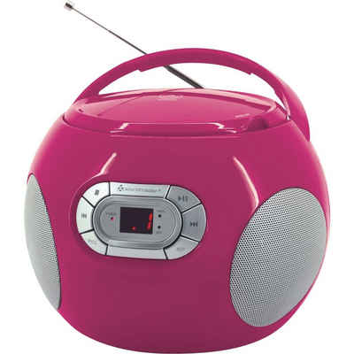Soundmaster SCD2120PI Boombox tragbares Radio CD-Player Hörbuch Kinder Senioren Boombox
