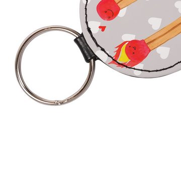 Mr. & Mrs. Panda Schlüsselanhänger Streichhölzer - Grau Pastell - Geschenk, Schlüsselanhänger, Taschenan (1-tlg), Charmant & Elegant