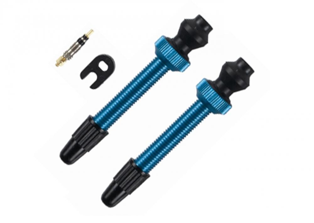 Barbieri Fahrradreifen Barbieri Tubelessventil Alu SV 45mm blau VE 2 Stück