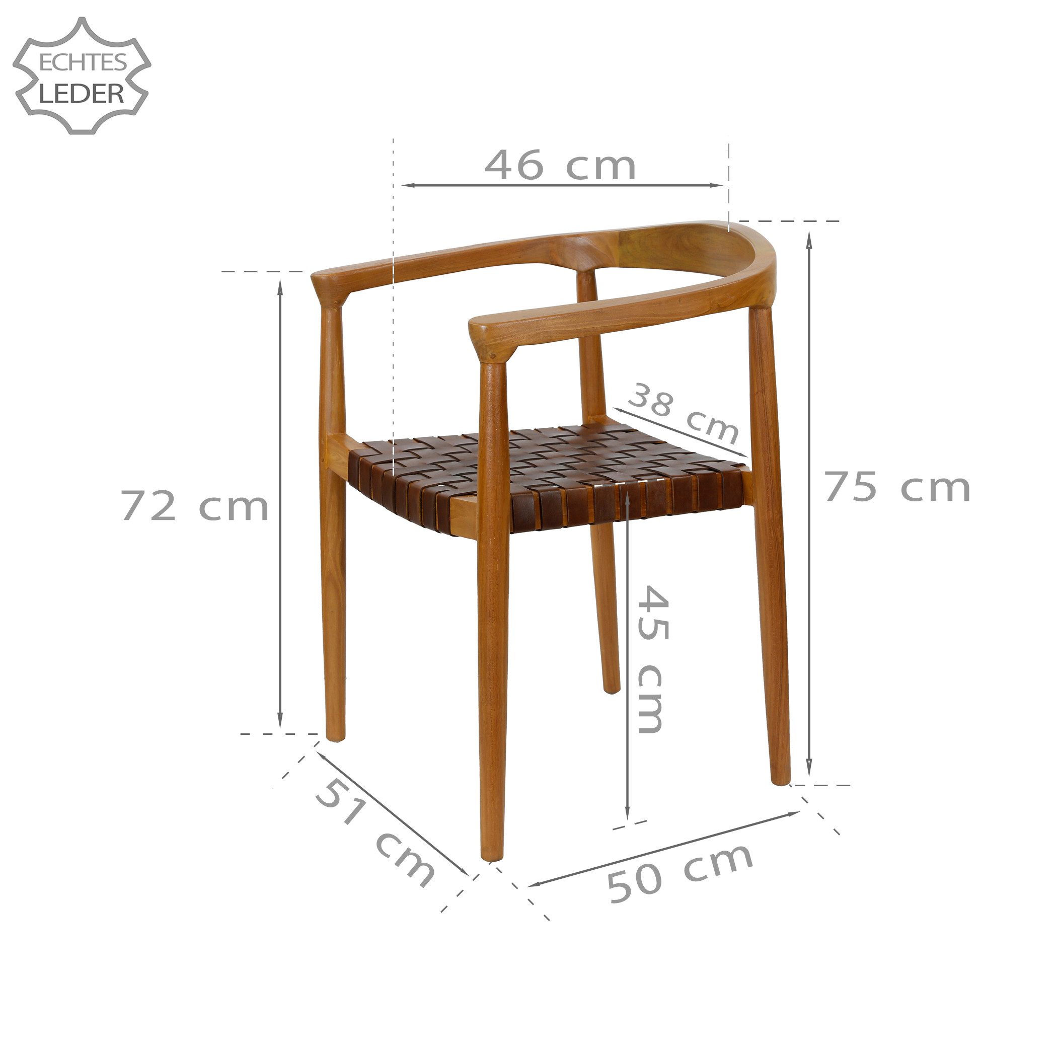 Casa Moro Esszimmerstuhl Essstuhl Stuhl Leder günstig online kaufen
