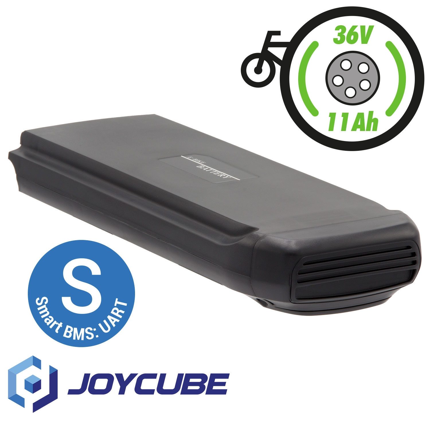 Phylion Phylion Gepäckträger E-Bike Akku 11Ah (1 St), 11Ah - Joycube SF-03 mit SMART-BMS