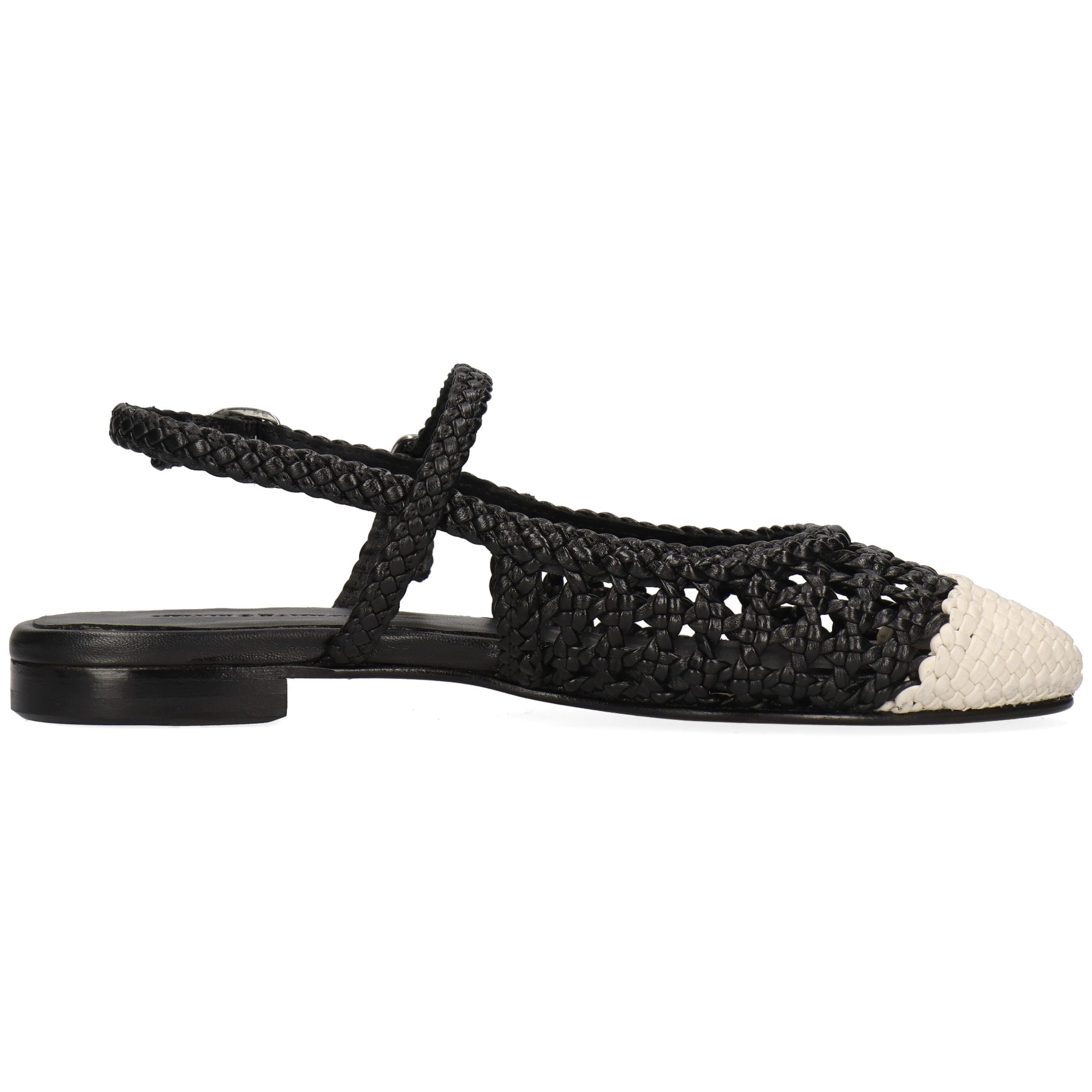 Melvin & Hamilton Imani 3 Leder-Geflochtene Schuhe für Damen Ballerina Flache Absätze, Echtes Leder, Von Hand geflochten