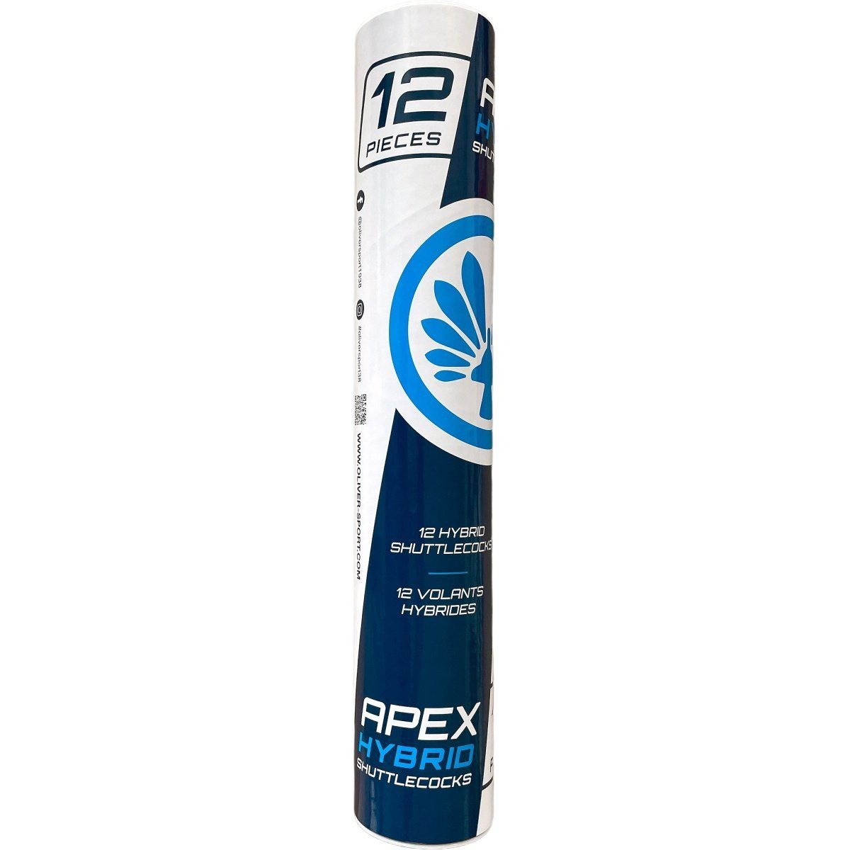 Oliver Badmintonball Apex Hybrid weiss Dose 12er, Geschwindigkeit: 77
