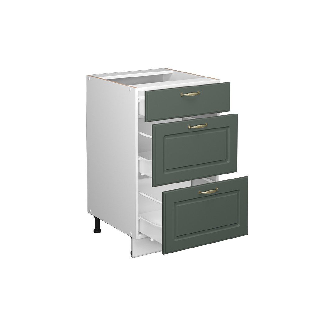 Vicco Midischrank Fame-Line, Grün-Gold Landhaus/Weiß, 50 günstig online kaufen