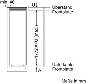 BOSCH Einbaukühlschrank Serie 4 KIR81VFE0, 177,2 cm hoch, 54,1 cm breit