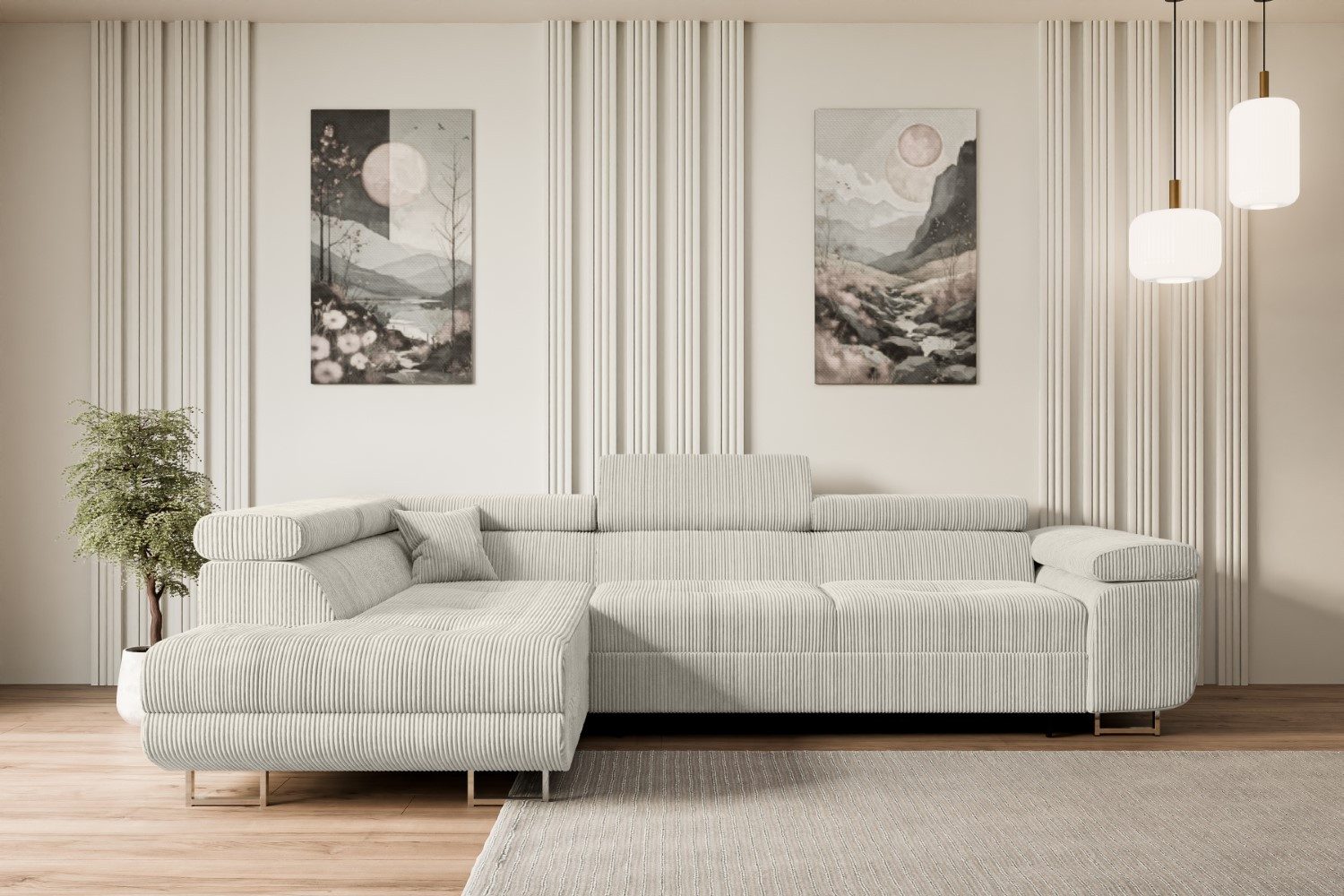 ALTDECOR Ecksofa GUSA-L, Couch mit Schlaffunktion, günstig online kaufen