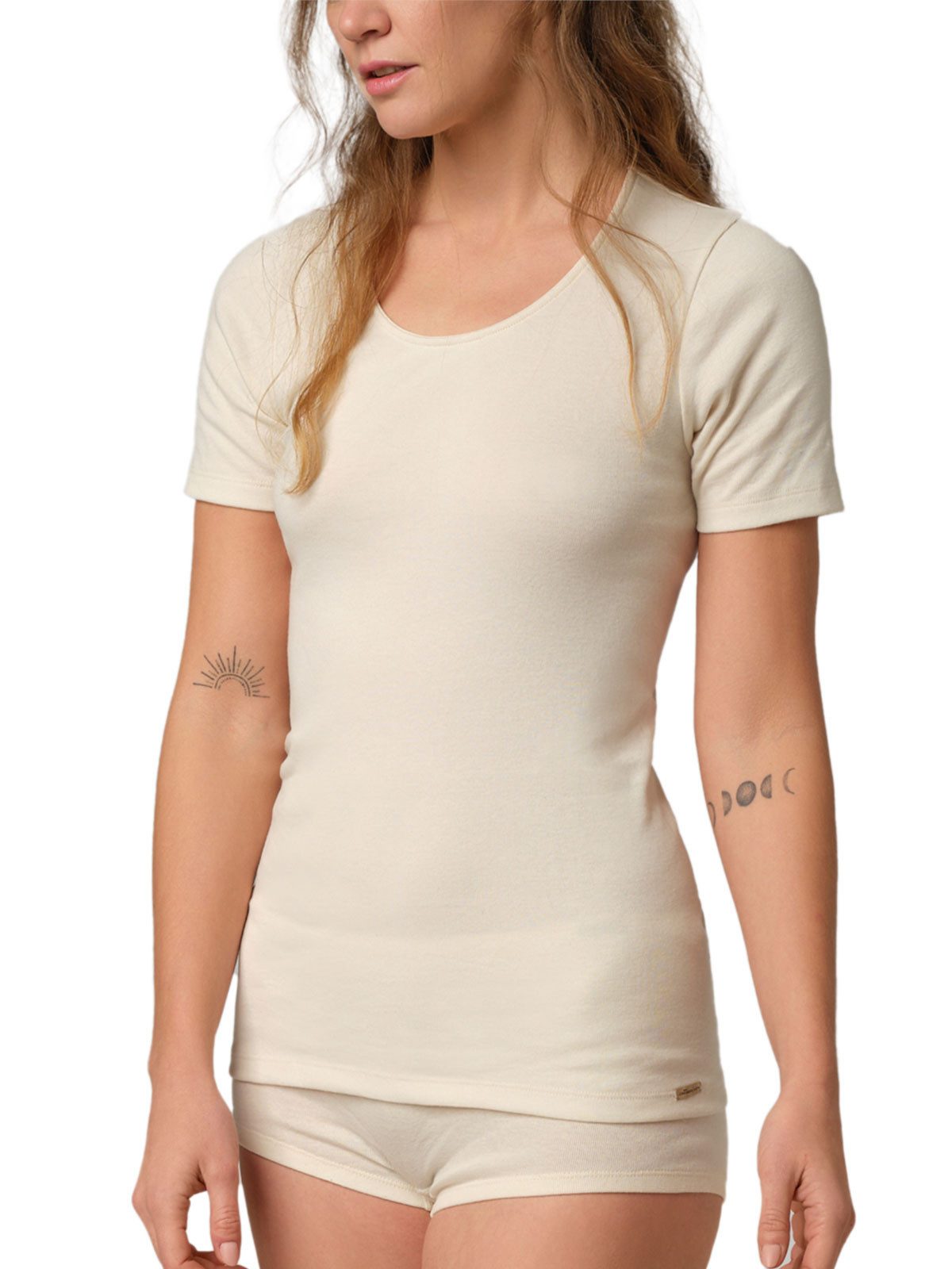 COMAZO Unterhemd Damen T-Shirt 2791 (Stück, 1-St) Vegan günstig online kaufen