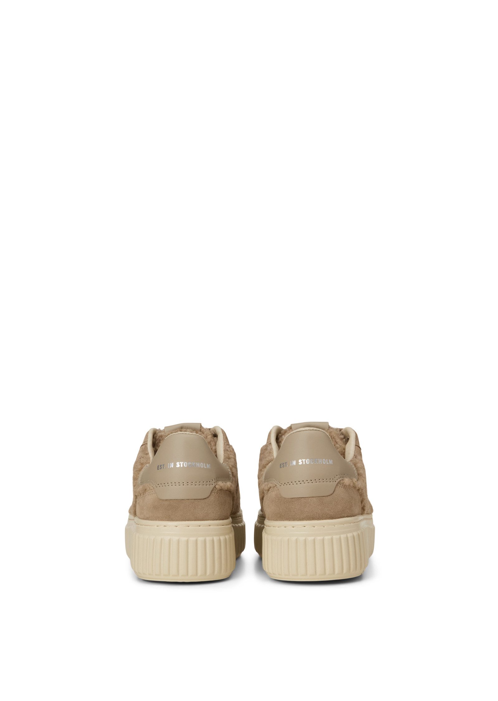 Marc O'Polo aus Teddyfell mit Echtleder-Details Sneaker – Bild 4 von 5