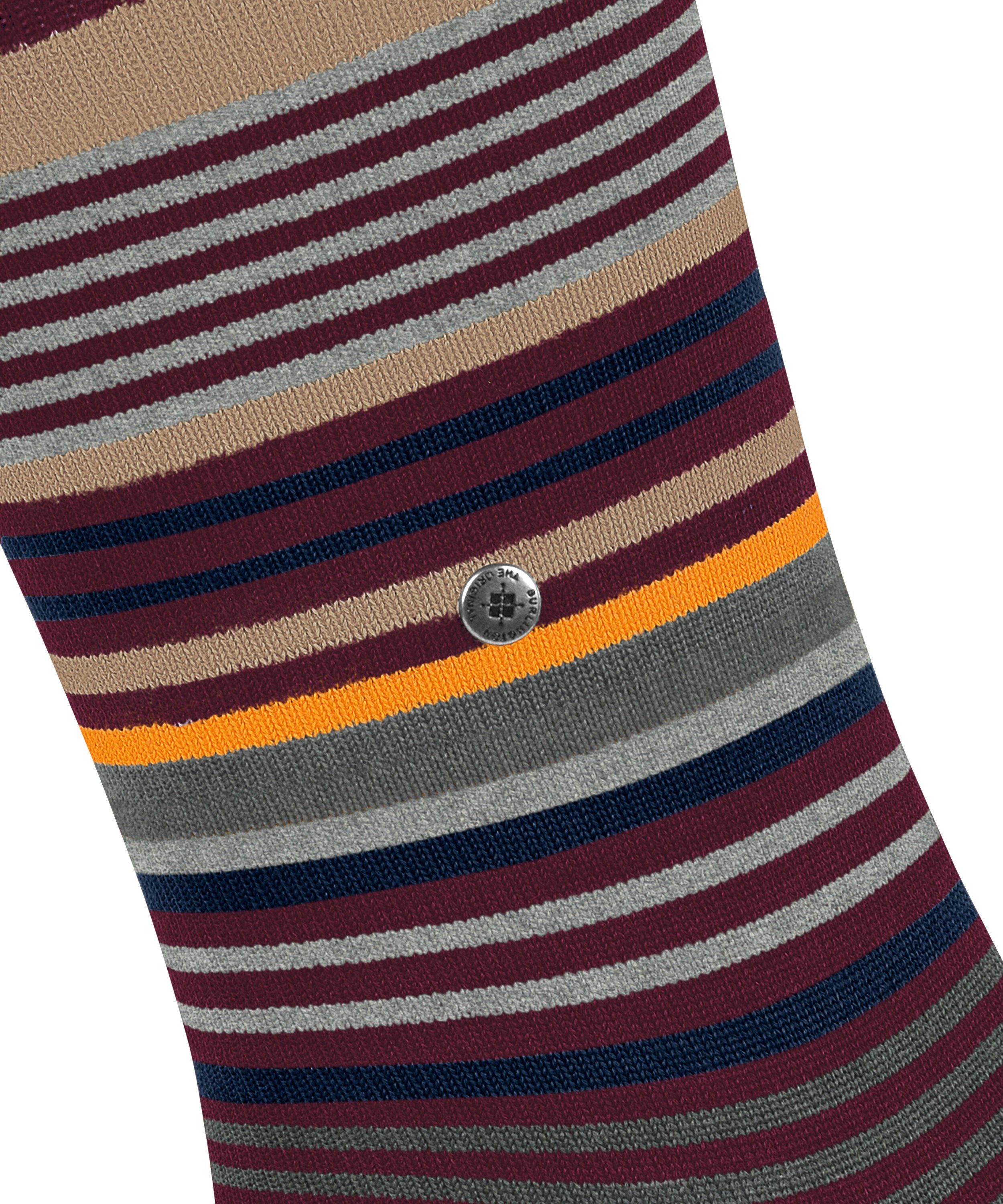 Burlington Socken claret (1-Paar) Stripe (8435)