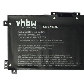 vhbw kompatibel mit HP Envy X360 15 CN0999NIA, CN0867NZ, CN1000NH, Laptop-Akku Li-Polymer 4400 mAh (11,55 V)