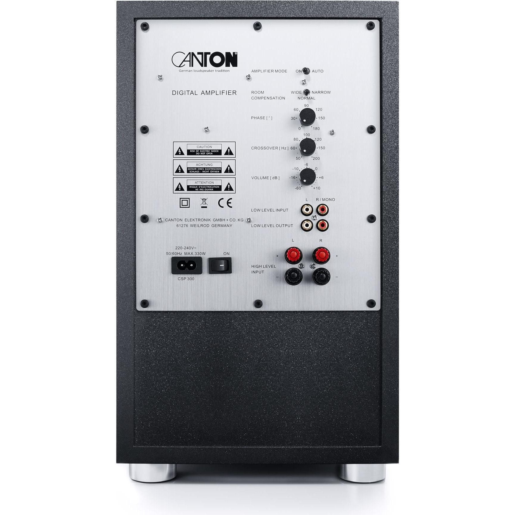 CANTON AS 85.3 Aktiv- Subwoofer (200 W, Leistungsstarke Endstufe, Präzise Basswiedergabe) – Bild 2 von 2