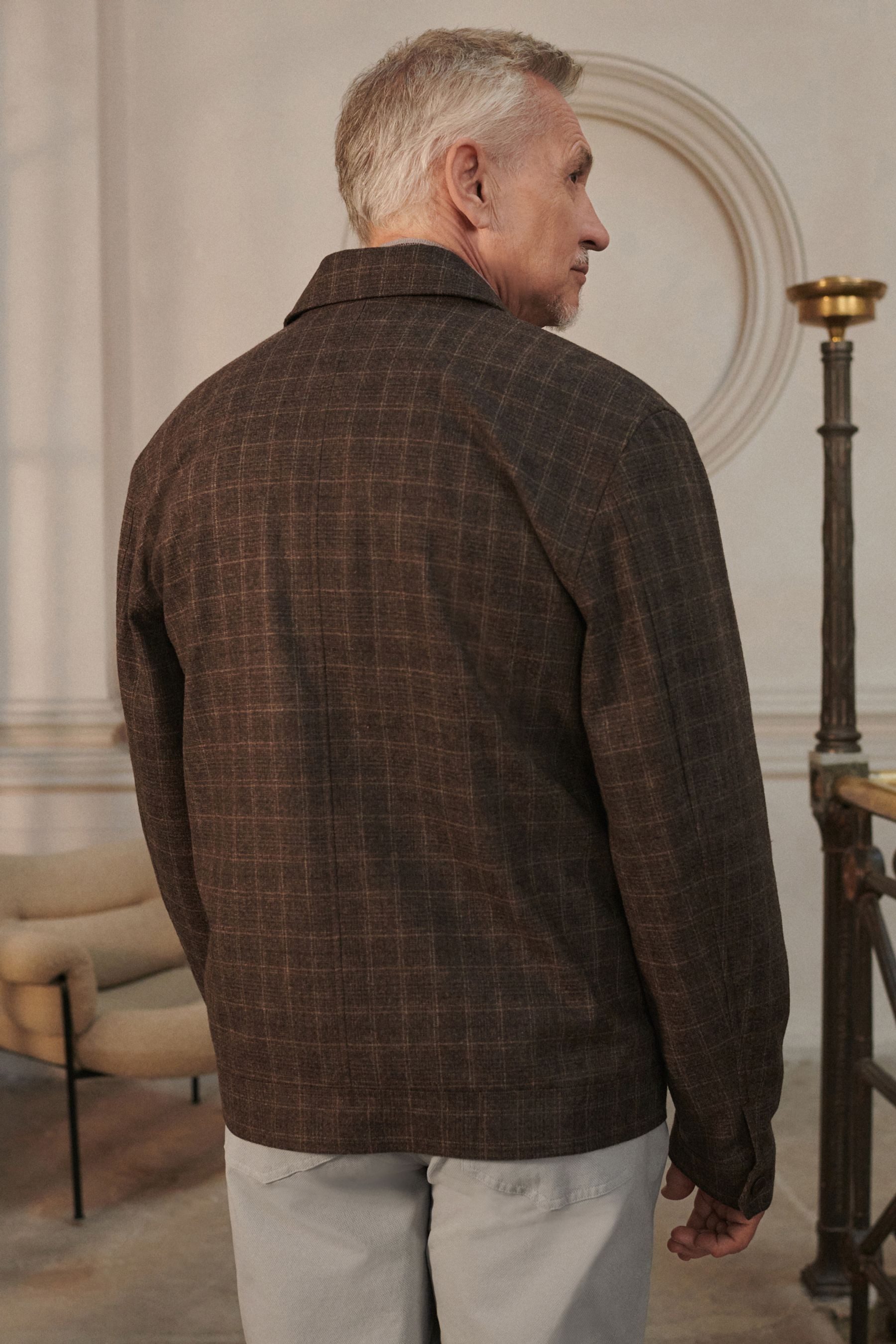 Next Sakko Karierte Hemdjacke aus Nova günstig online kaufen