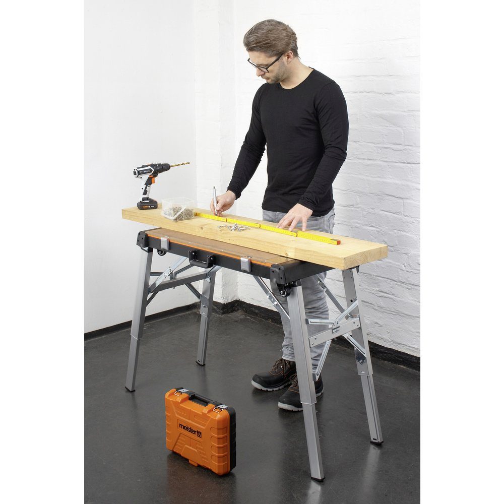 Metafranc Werkbank Metafranc WU9079620 Werkbank (B x H x T) 125 x 85 x 52 cm Grau, Schwar