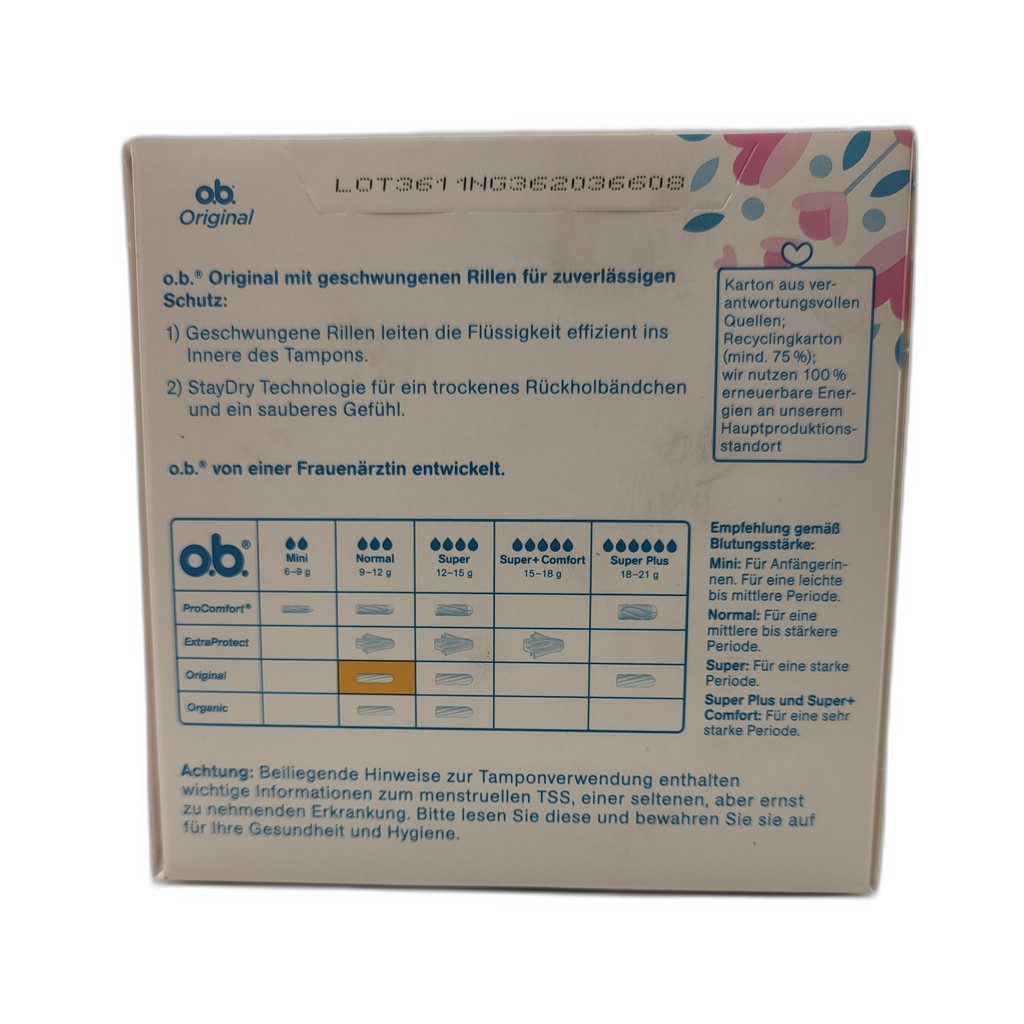 Tampons 2 x ob Normal 64er Tampons