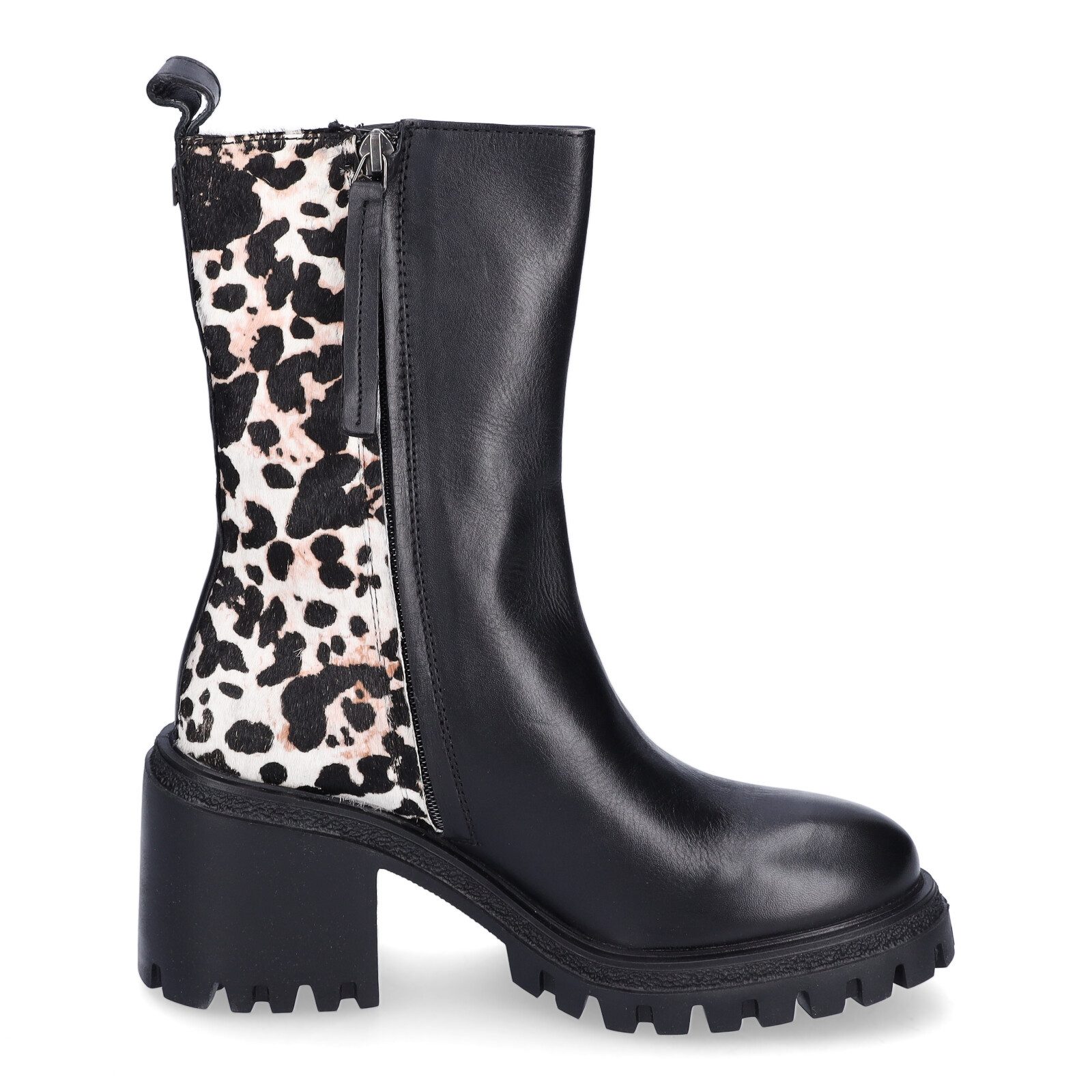 Gio+ Gio+ Damen Boot schwarz leo Ankleboots