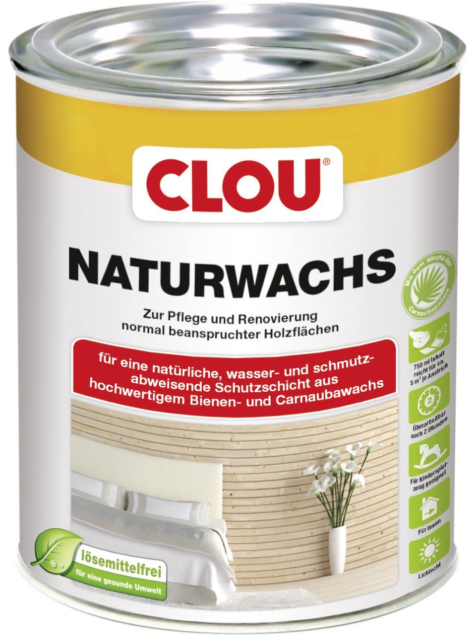 Clou Naturwachs 750 ml Holzpflegeöl
